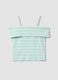 Girls&rsquo; multicolour striped stretch cotton camisole top_1
