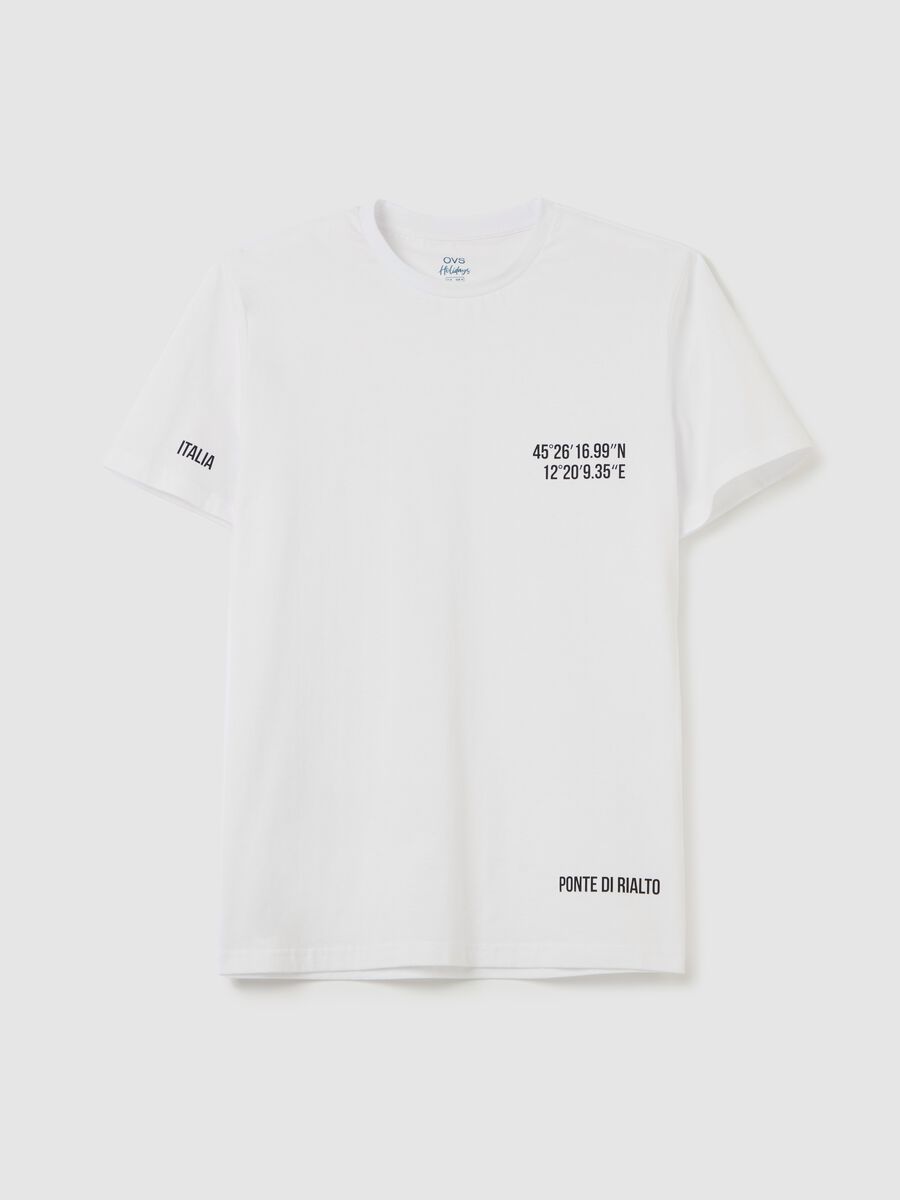 Cotton T-shirt with "Ponte di Rialto" print_4