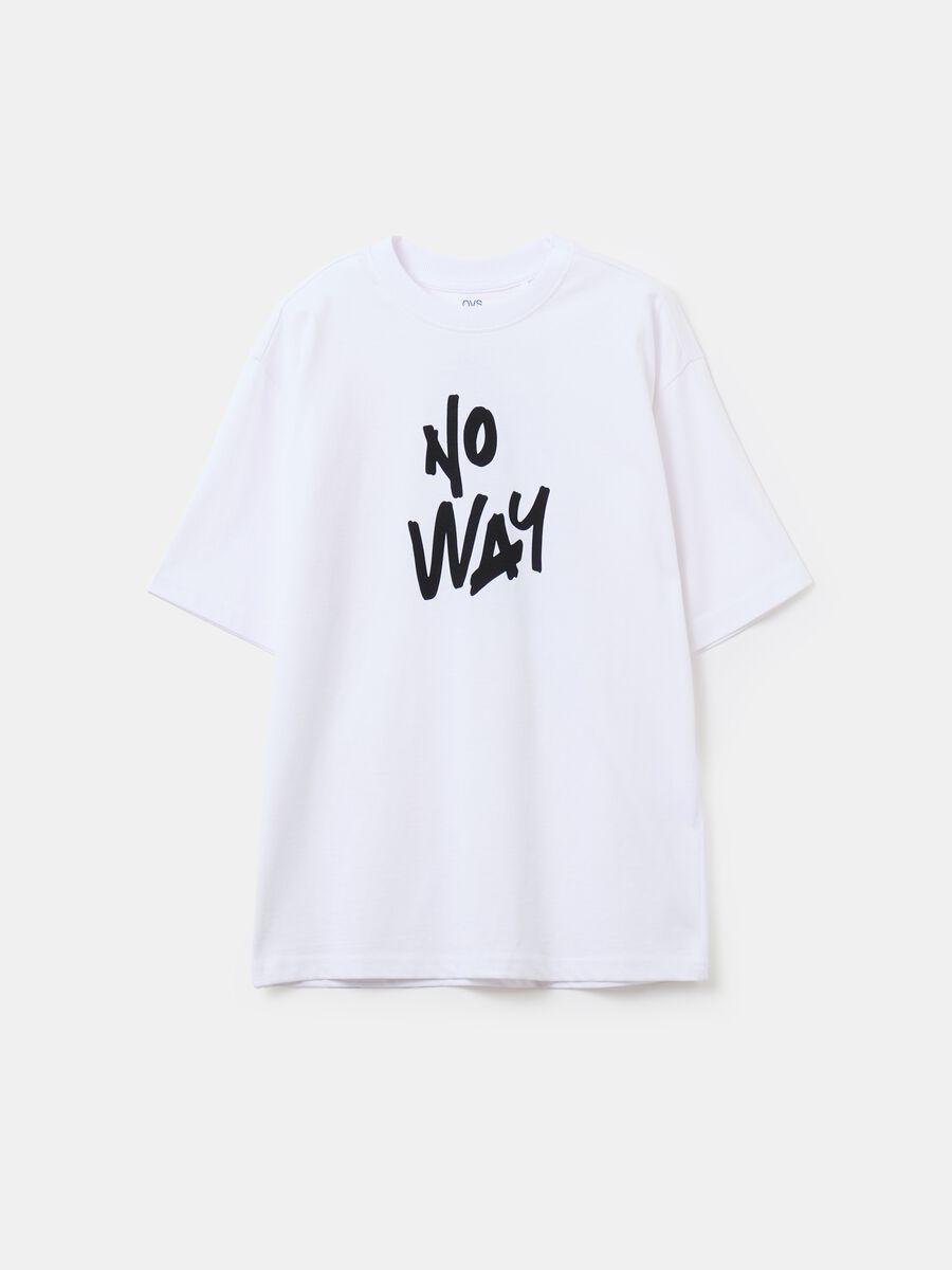 T-shirt oversize con stampa_3