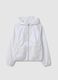 White Hooded Regular Fit Girls' Jacket_3