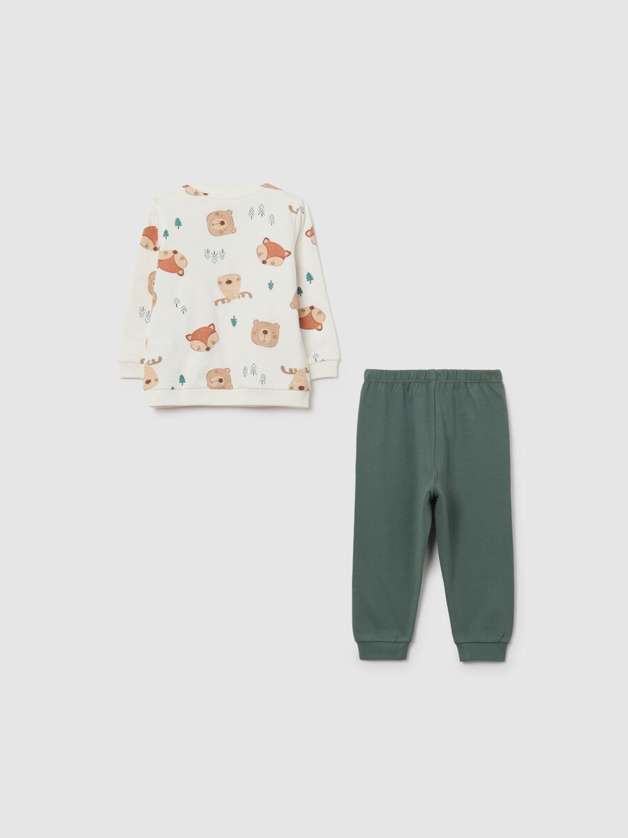 Multicolour newborn pyjama in pure cotton regular fit_1