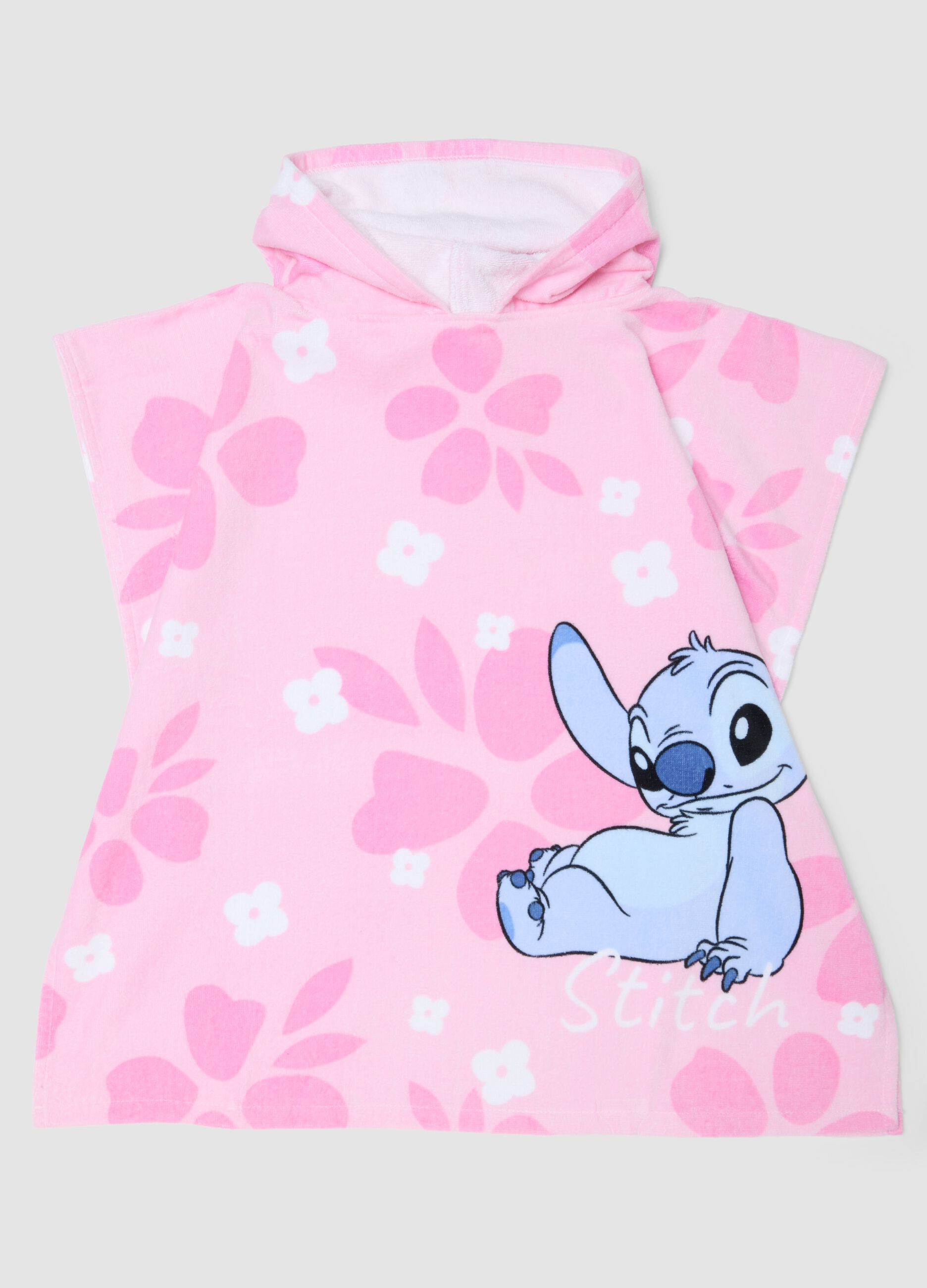 Pink 100% cotton poncho