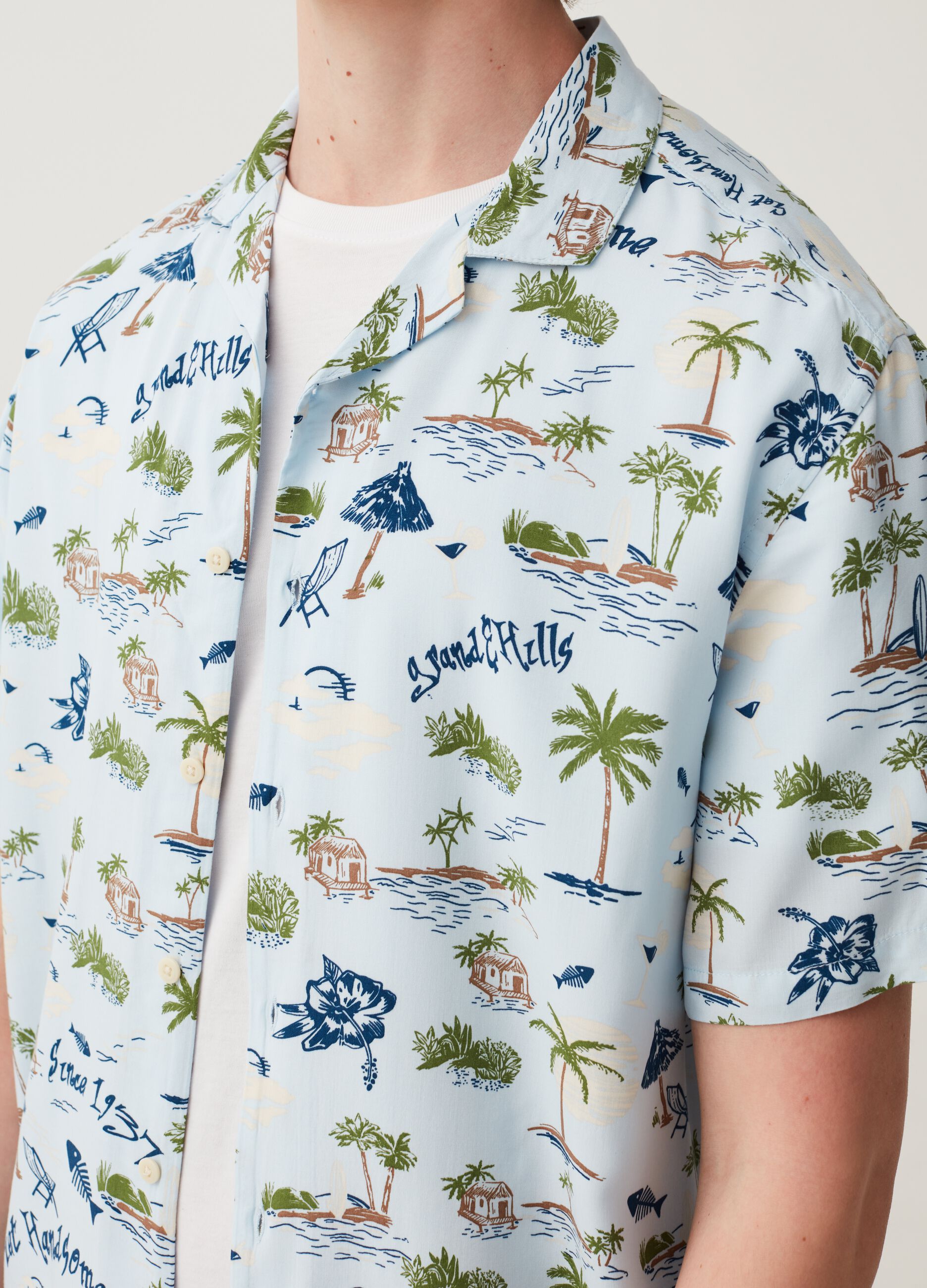 Camicia oversize in viscosa sostenibile Grand&Hills_3
