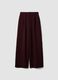 Red regular-fit stretch viscose-blend trousers_0