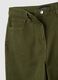 Straight Green Trousers in Stretch Cotton_5