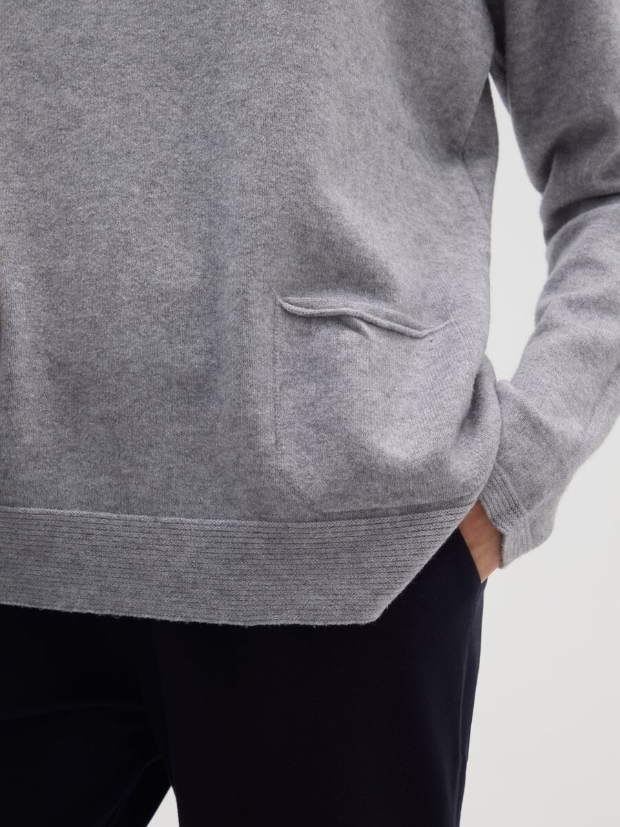 Grey regular fit jumper_3