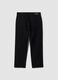 Black denim jeans in pure cotton, relaxed fit_2