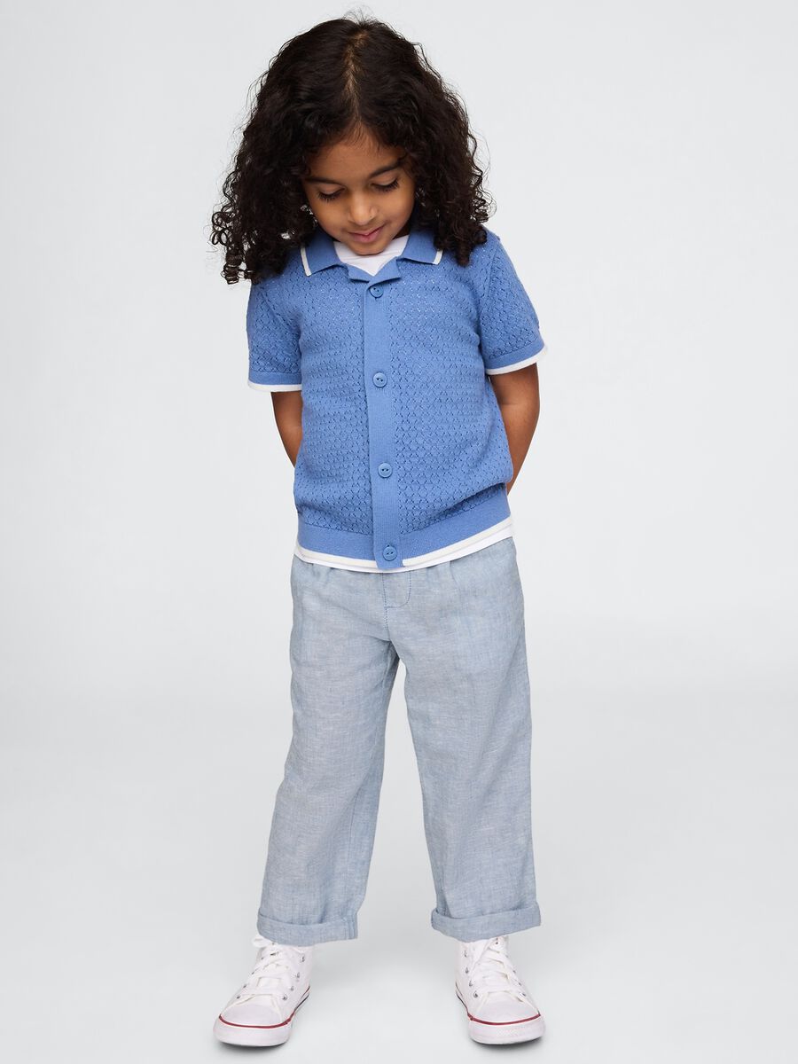 Children's Linen and Cotton Trousers_0