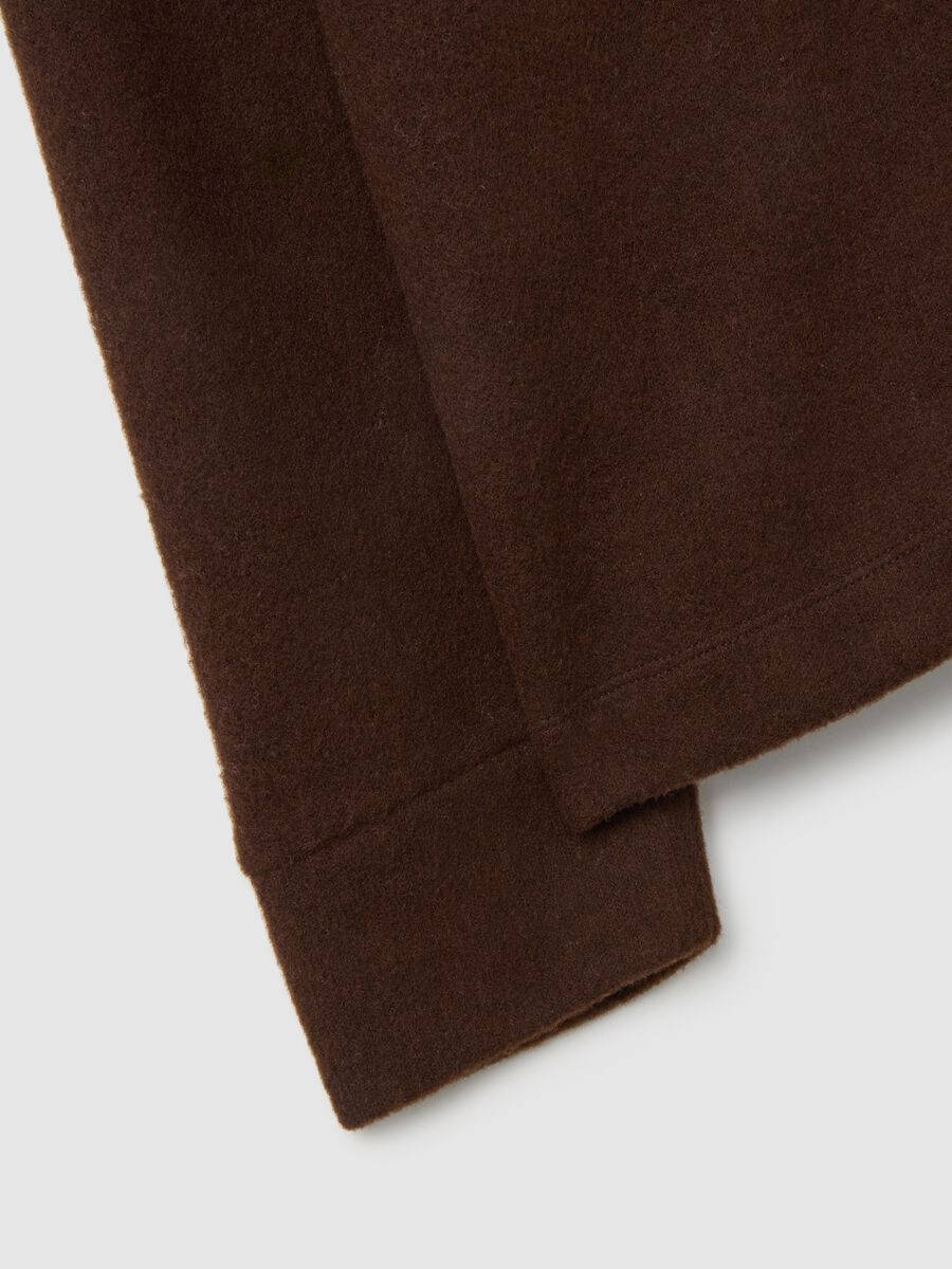 Brown turtleneck jumper with regular fit_5