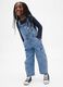 Denim Cotton Dungarees for Girls_0