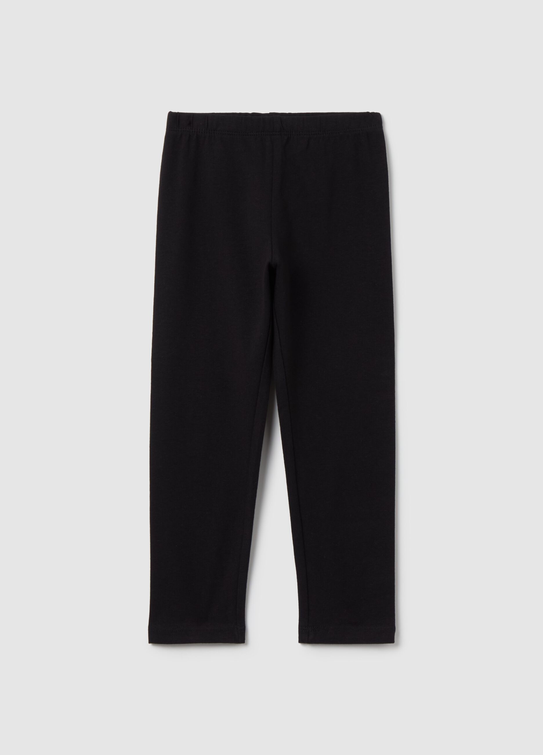 Stretch cotton leggings