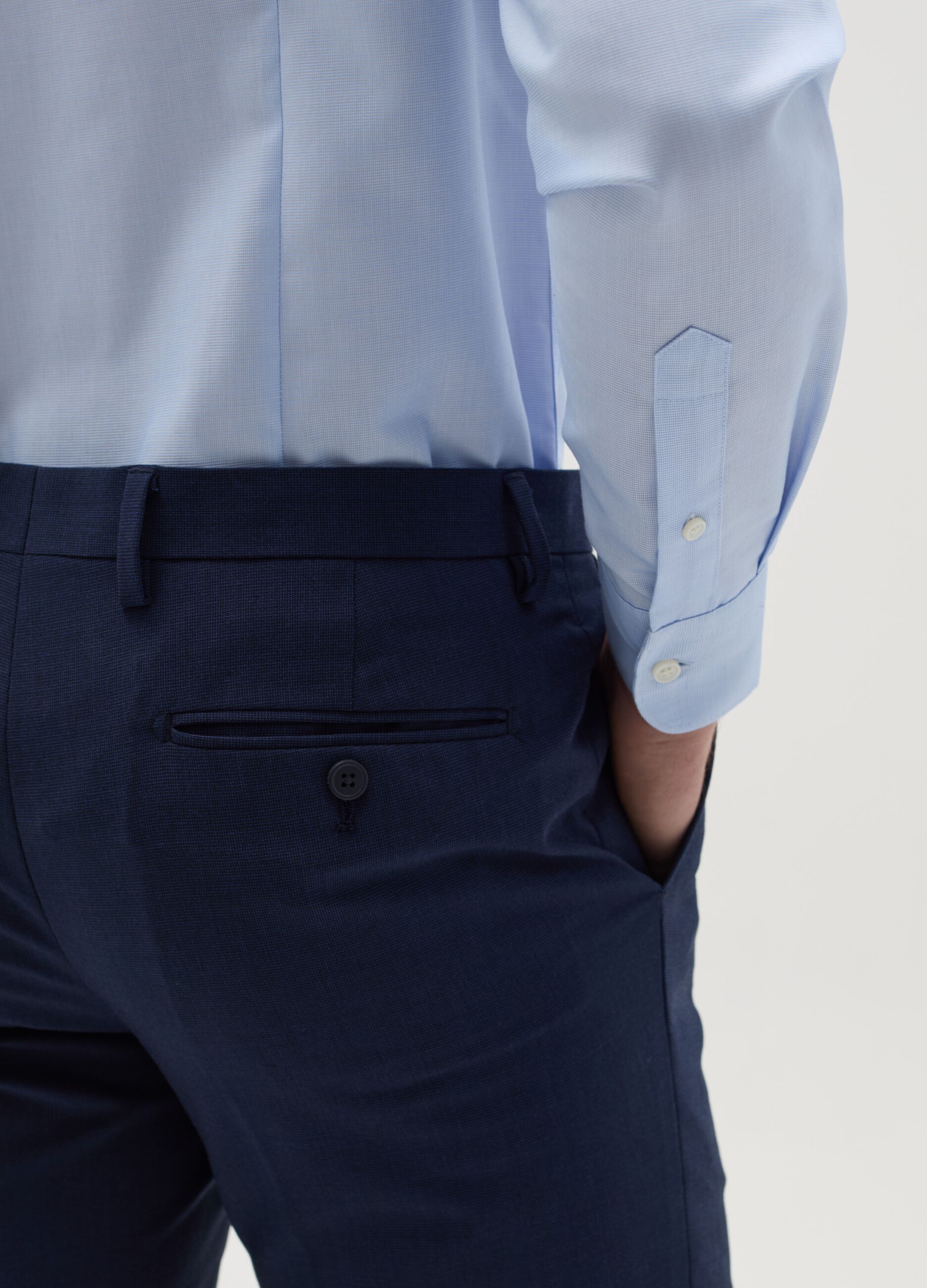 Slim-fit easy-iron shirt