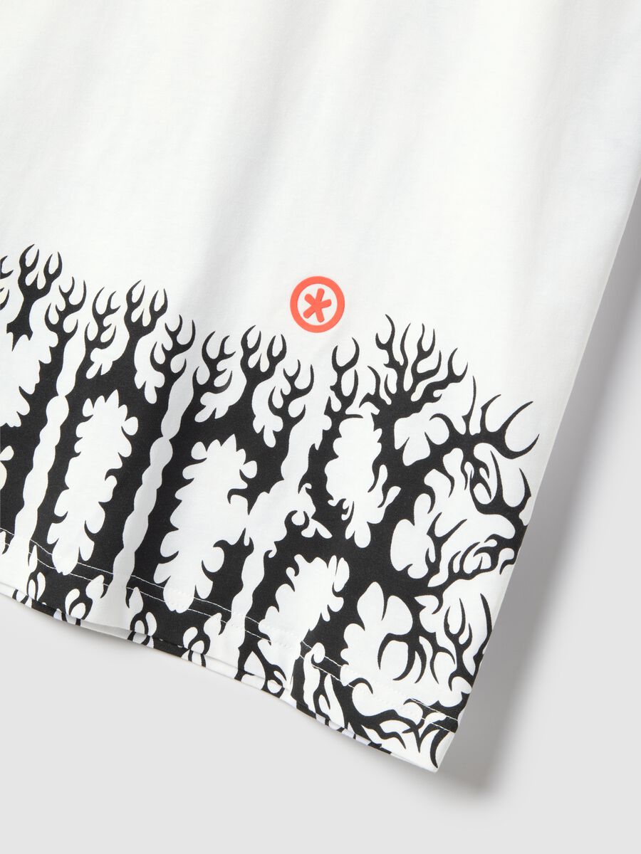 Multicolour pure cotton regular fit t-shirt with graphic_5