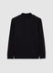 Black fleece sweatshirt regular fit_0