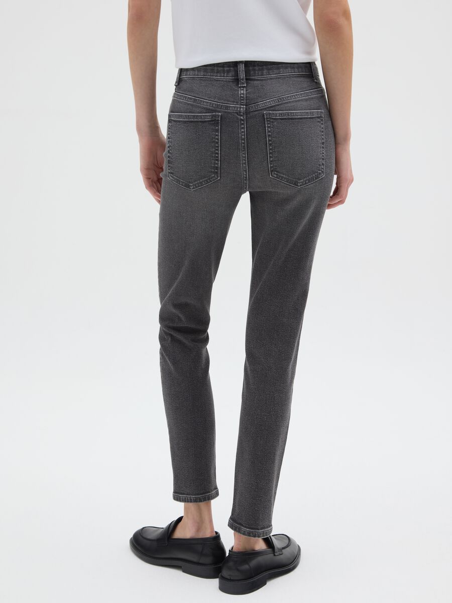Grey Stretch Cotton Skinny Fit Jeans_2