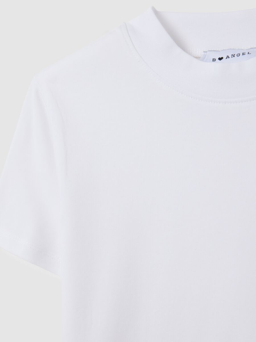 White women's stretch cotton T-shirt_1