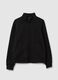 Black cotton blend sweatshirt regular fit_4