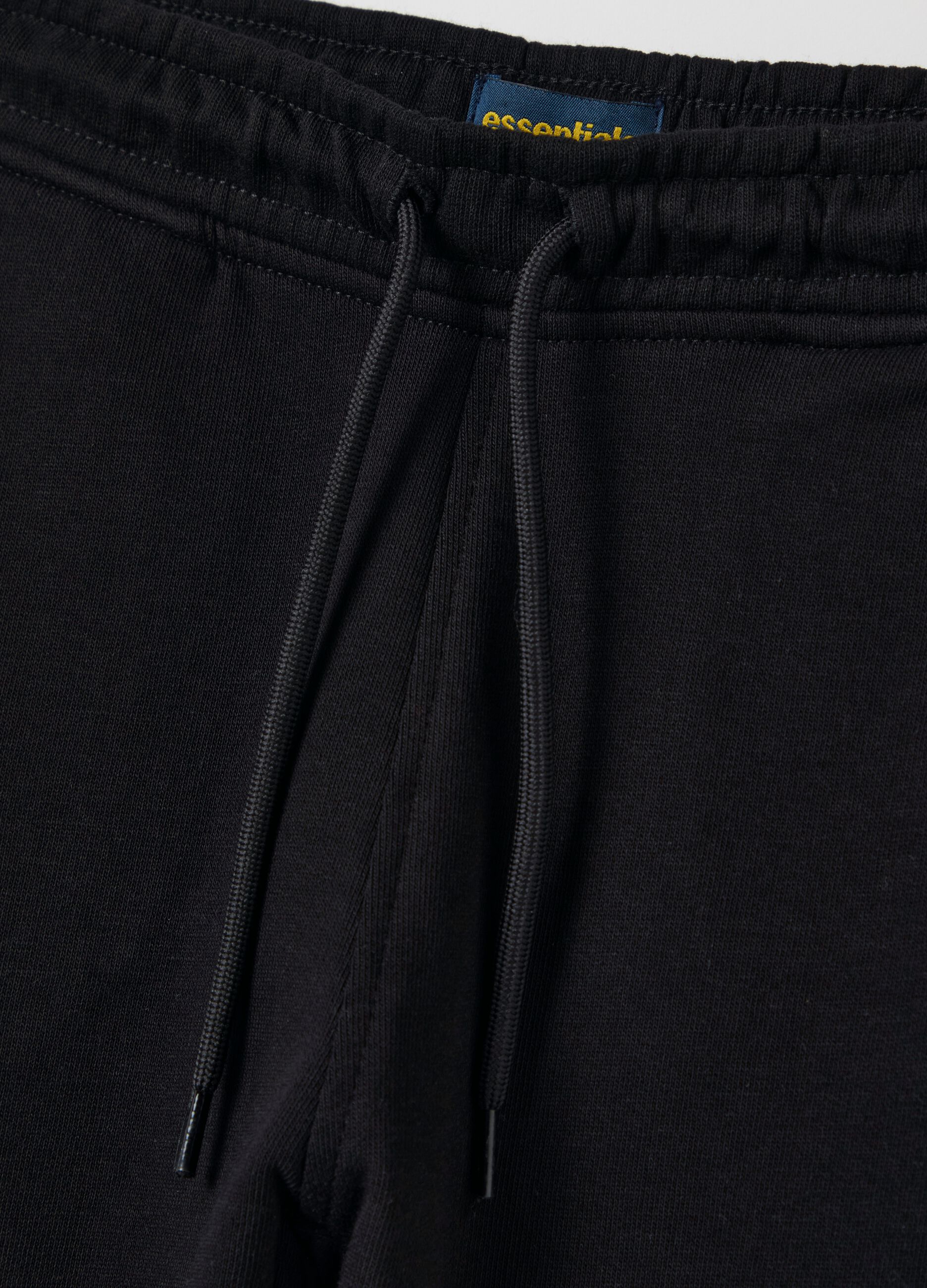 Cotton joggers with drawstring