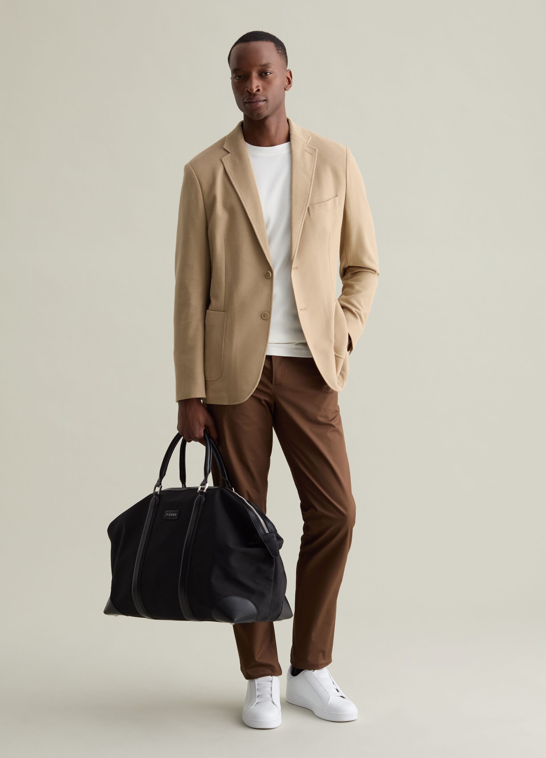 Blazer monopetto regular fit in maglia