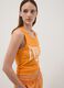 Tank top in puro cotone arancione regular fit con logo Everlast_0