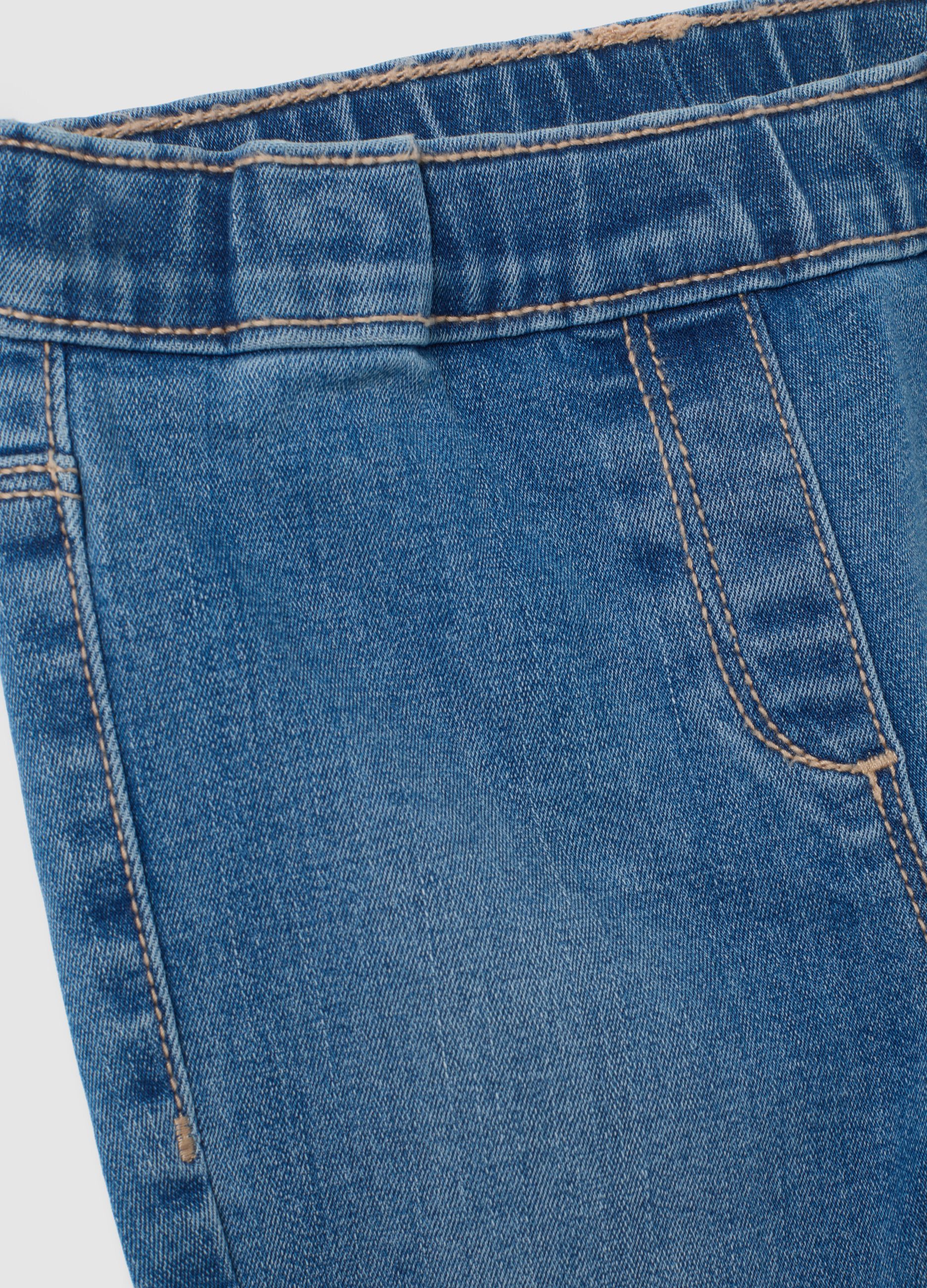 Girl's Stretch Denim Jeggings