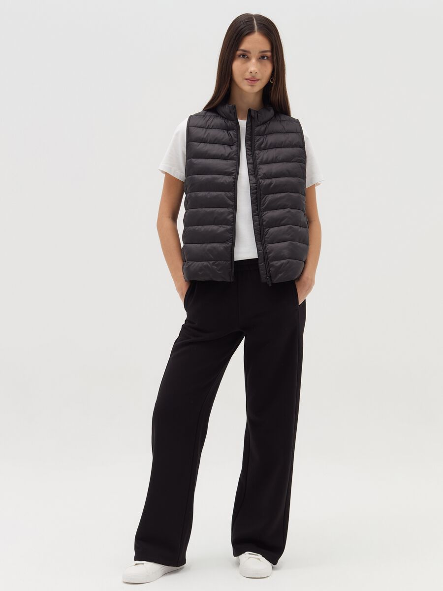 Ultralight gilet with high neck_1