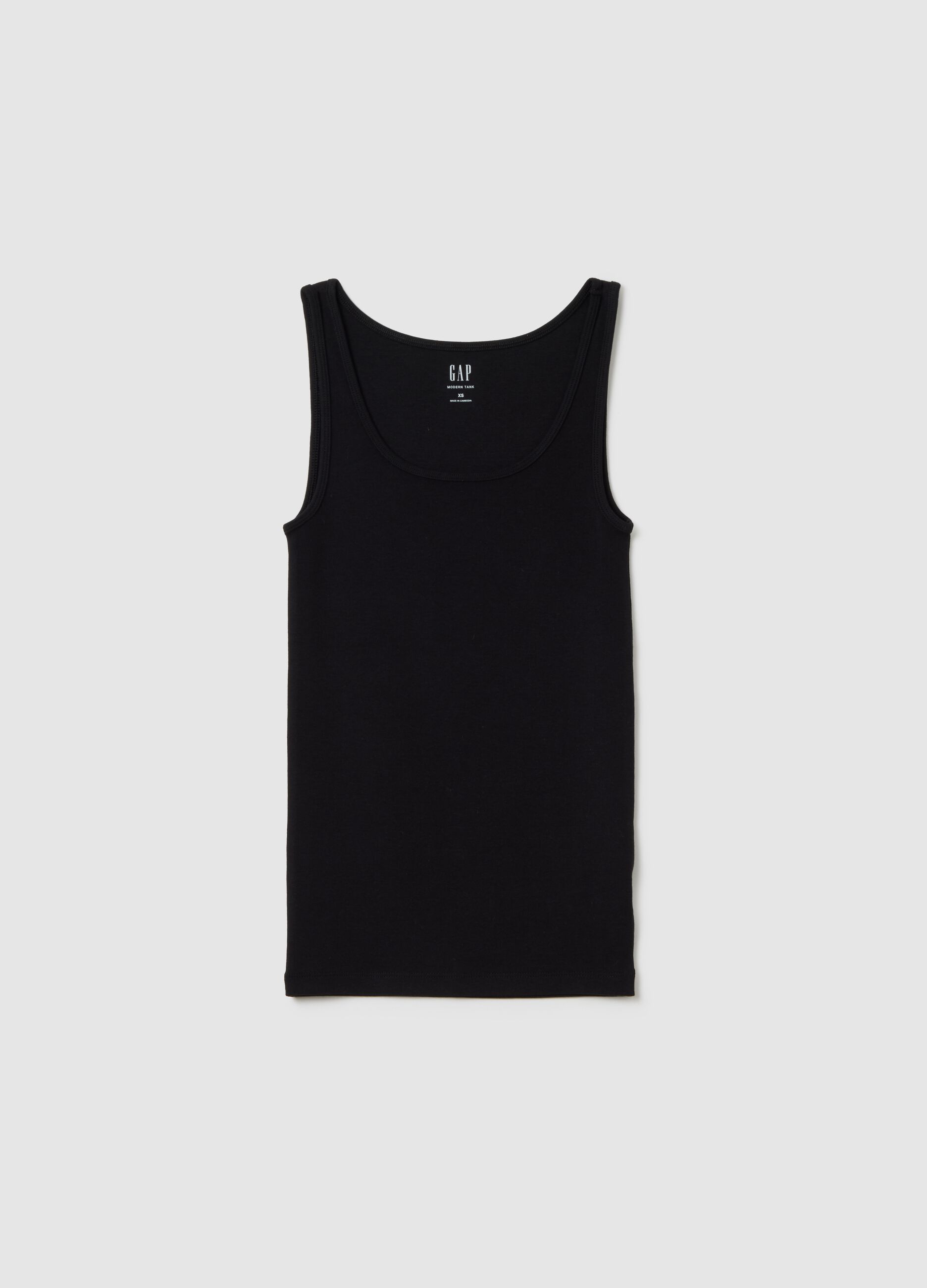 Stretch modal and cotton tank top