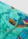 Boys&rsquo; blue stretch swim briefs with print_2