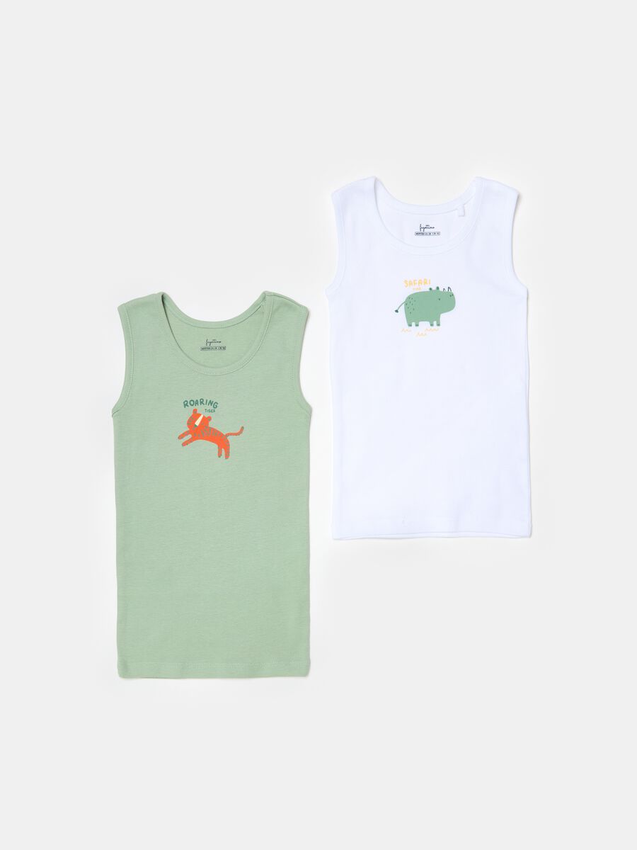 Two-pack racerback vests with animals print_0