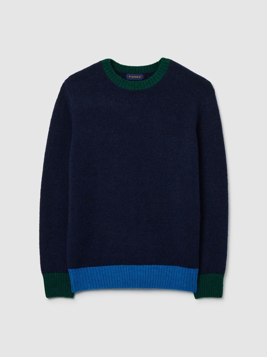 Blue regular fit jumper_4