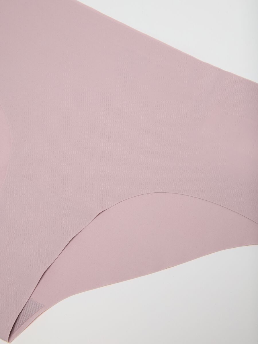 Women's pink stretch fabric briefs_5