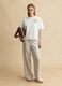 White pure cotton regular-fit T-shirt with floral appliqu&eacute;_1