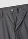Grey stretch cotton blend slim fit chino trousers_5