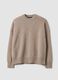 Beige pure cashmere oversized jumper_4