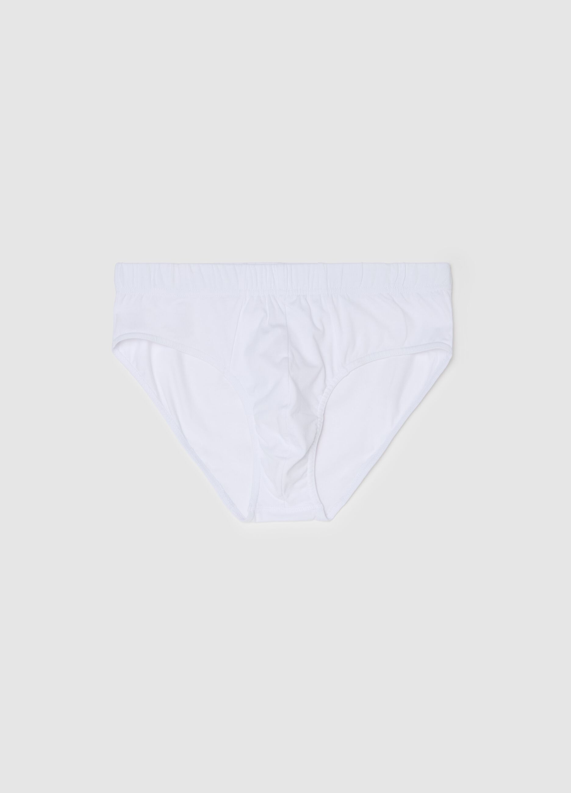 Briefs in stretch cotton