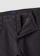 Black Stretch Cotton Slim Fit Trousers_5