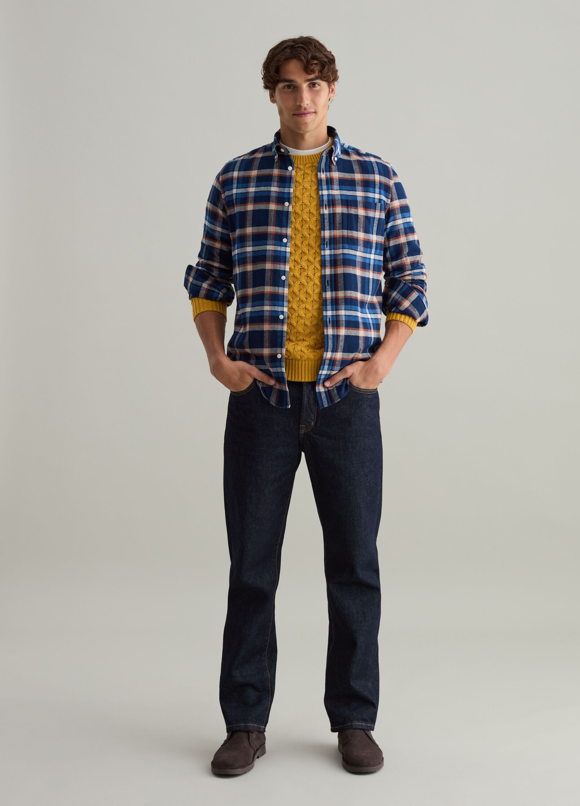 Camicia flanella uomo ovs on sale