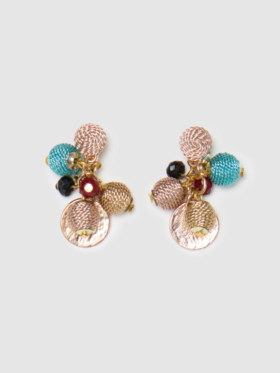 Earrings with sphere pendants_0