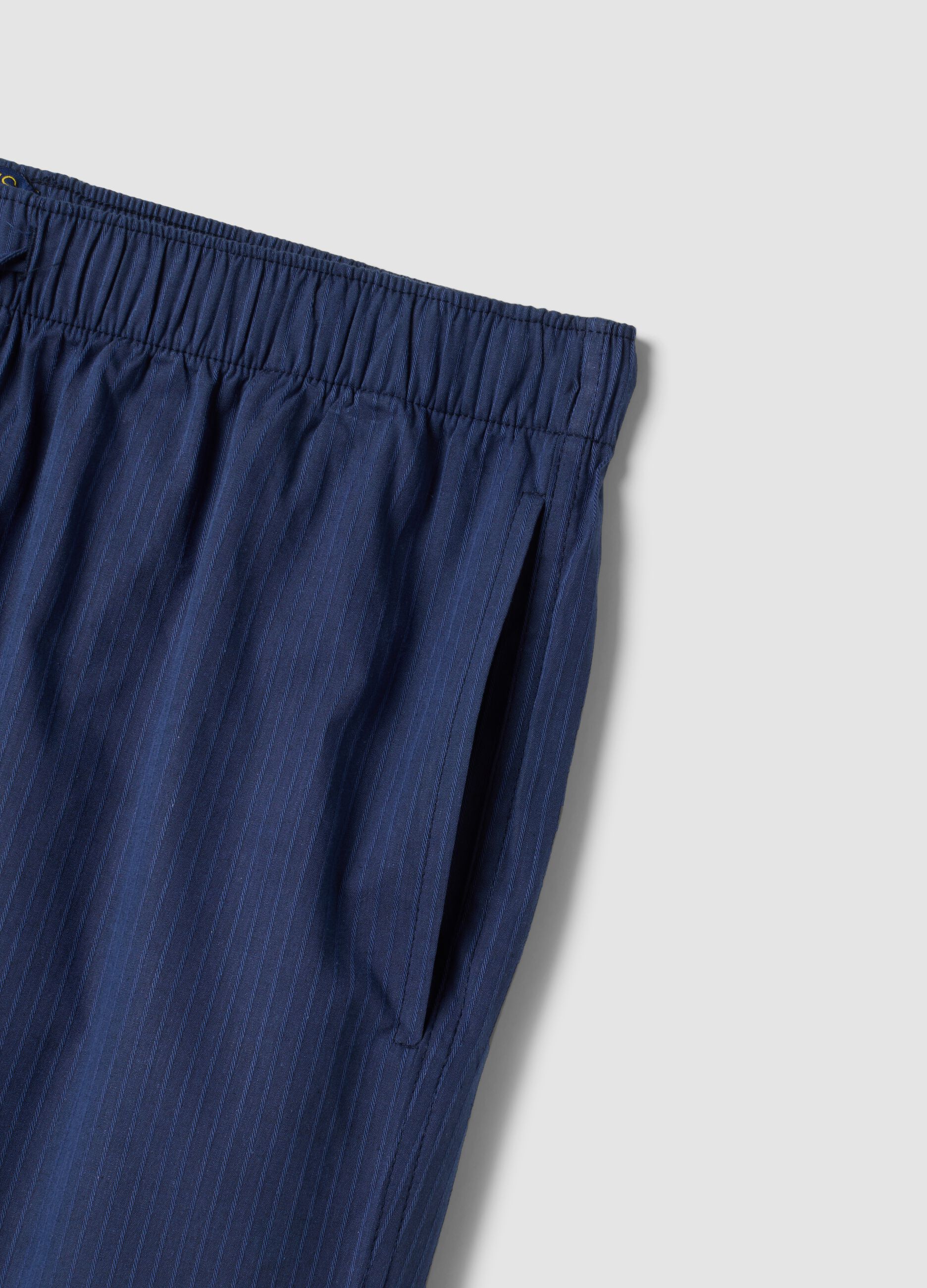 Blue organic cotton pyjama trousers
