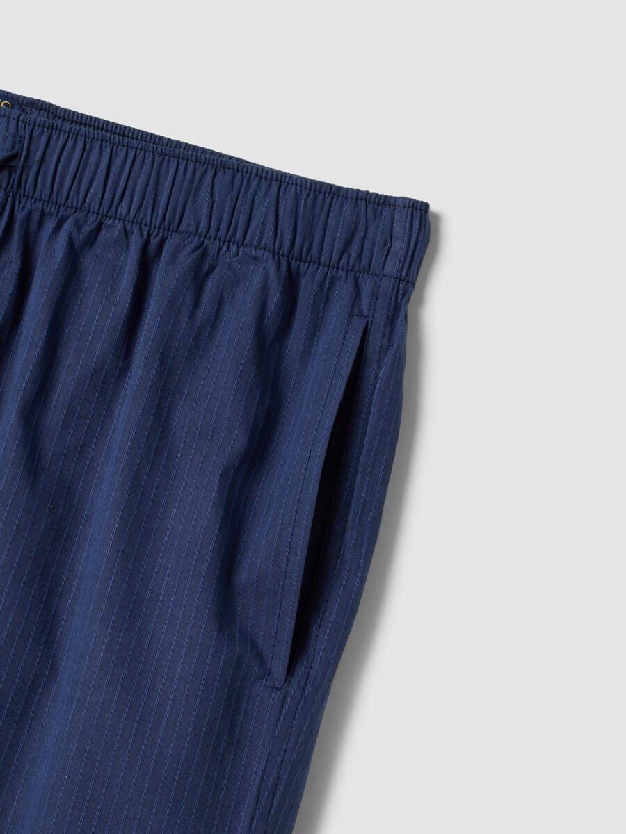 Blue organic cotton pyjama trousers_1