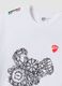 White pure cotton crew-neck T-shirt with Ducati print, regular fit_1