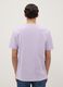Purple pure cotton regular fit T-shirt with print_2