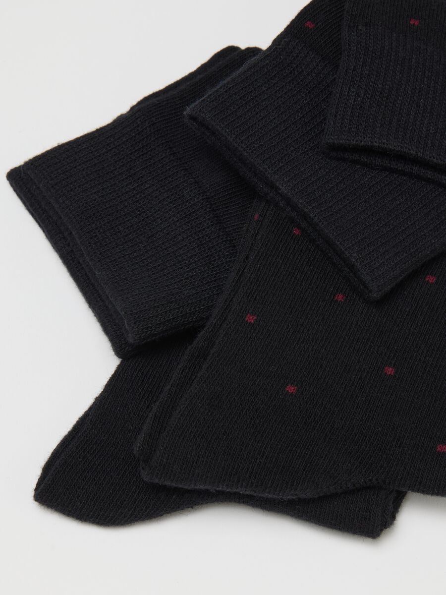 Multipack of short multicoloured cotton blend socks_1