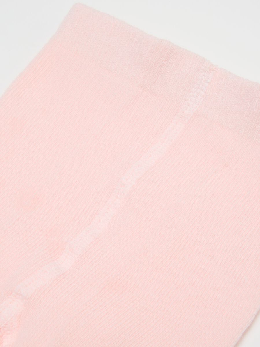 Pink cotton stretch tights_2