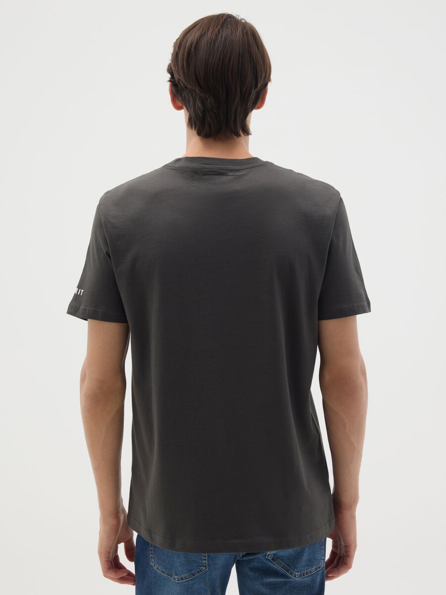 T-shirt in puro cotone nero regular fit_3