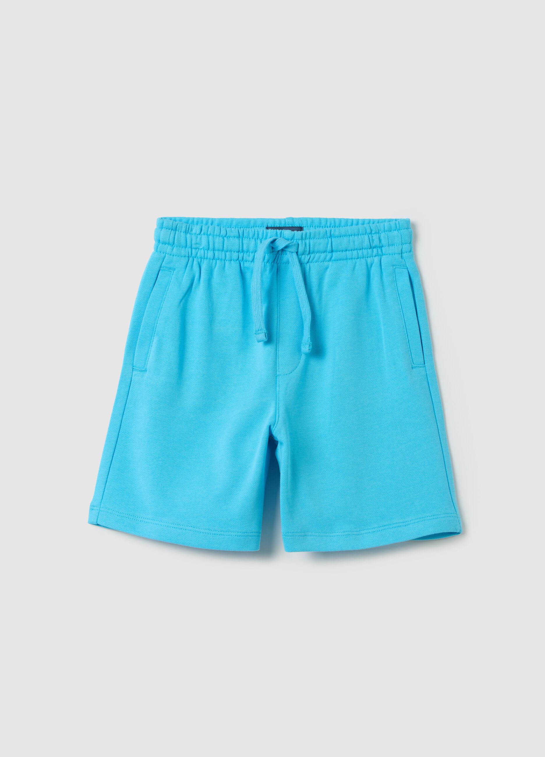 OVS Kids pure cotton shorts in light blue