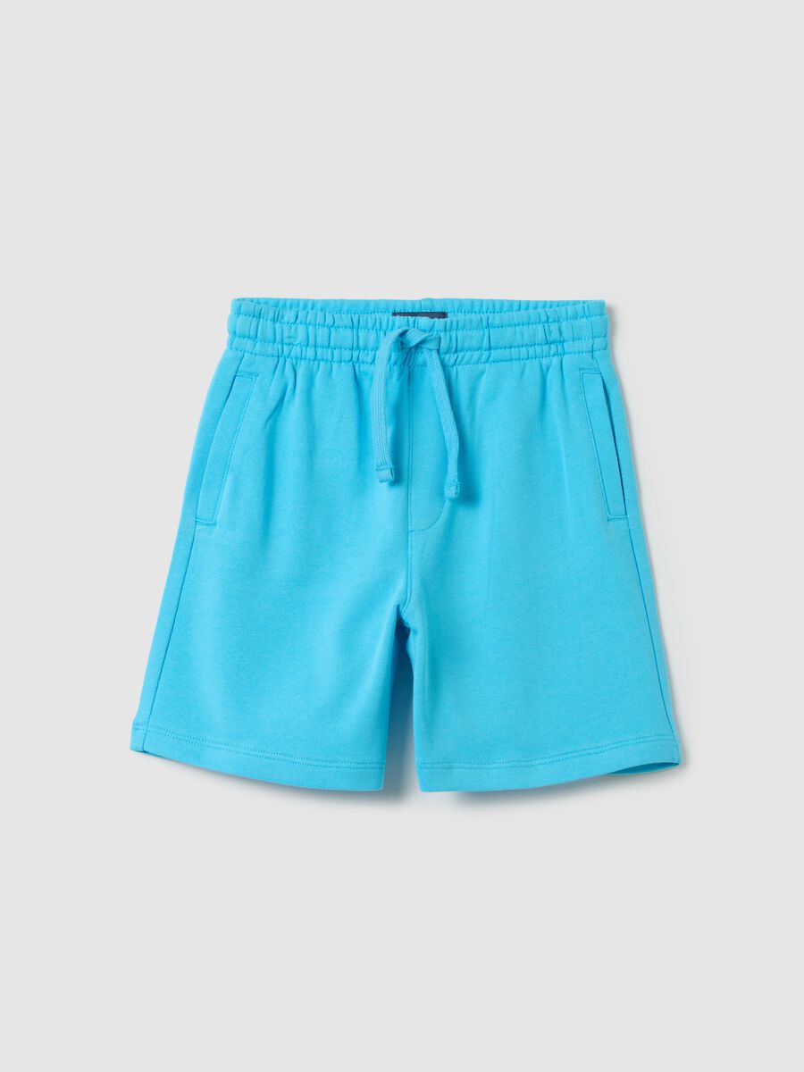 OVS Kids pure cotton shorts in light blue_0