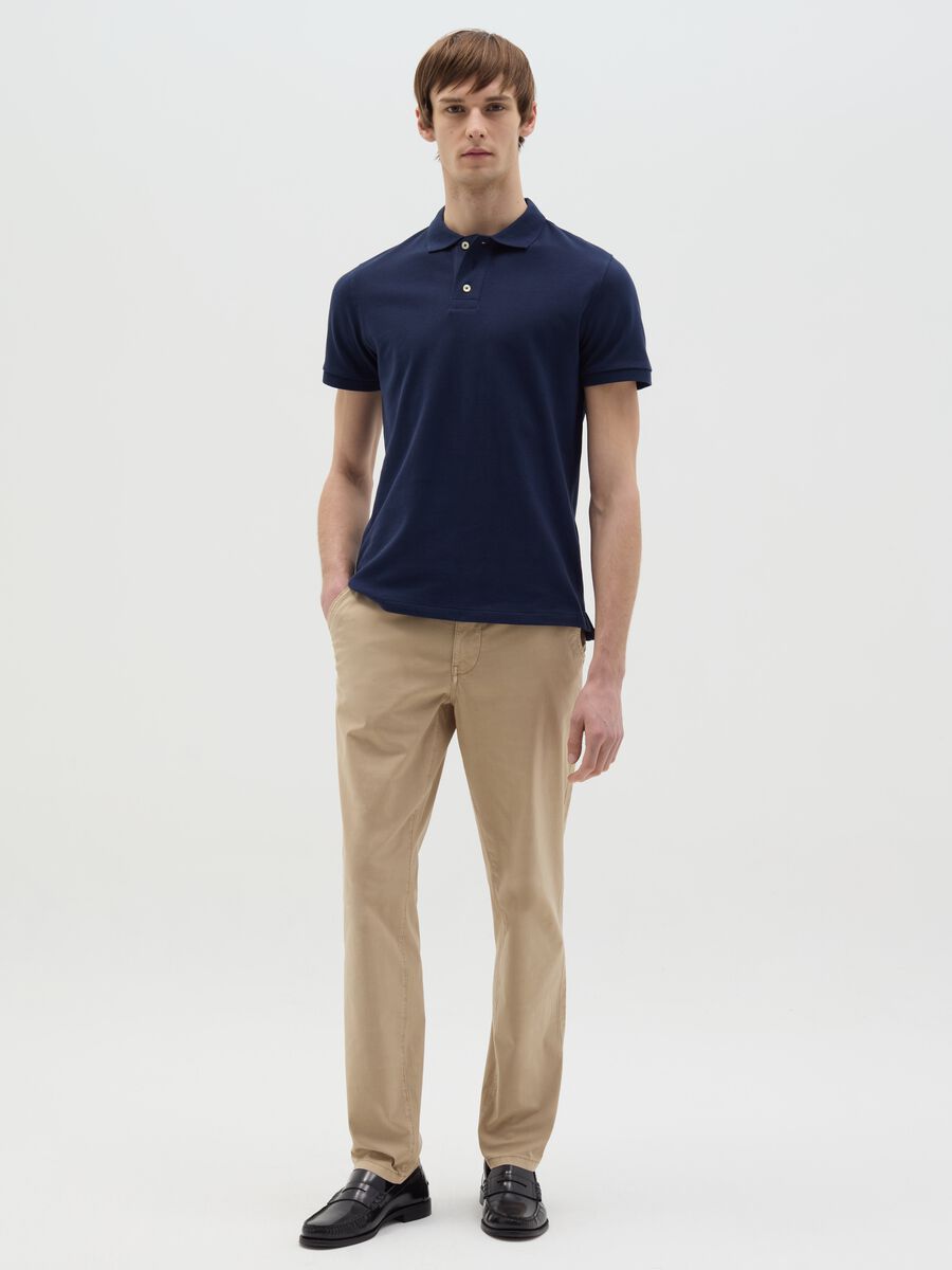Polo shirt in organic cotton piquet_1