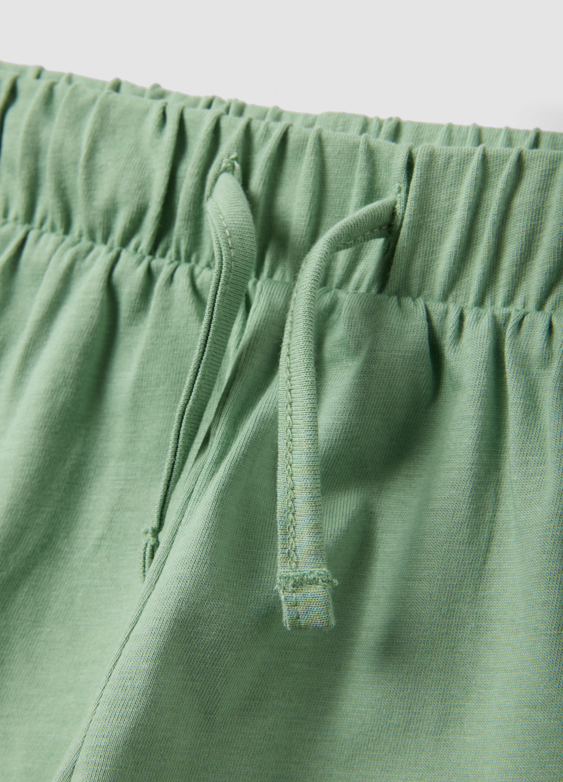Pink pure cotton set with top and shorts