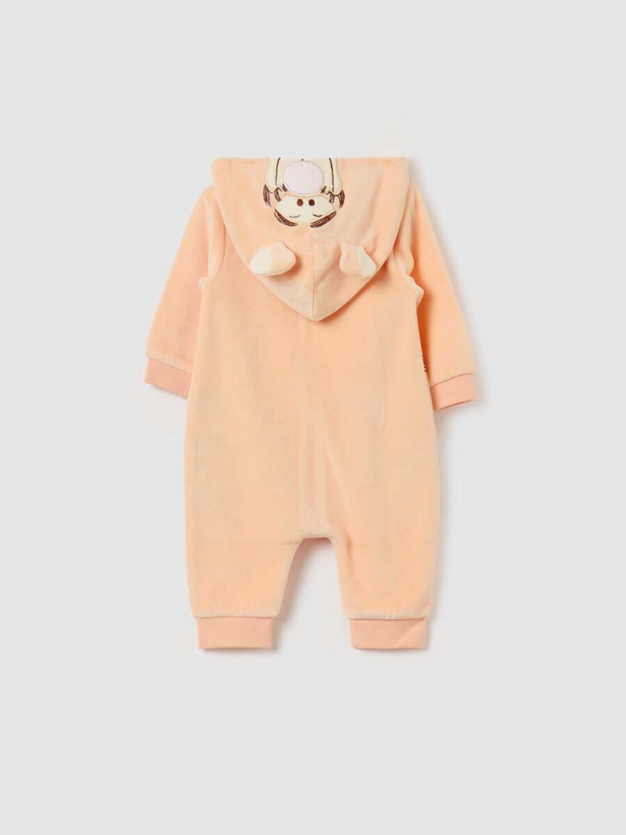 Tutina in velour con ricamo Tigro_1